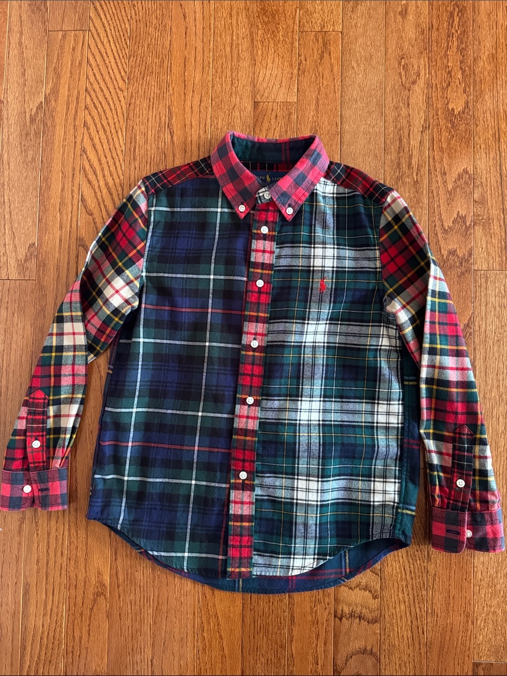 🎉Polo by Ralph Lauren- Multi-Plaid Button-Down Shirt(Size 7)🎉